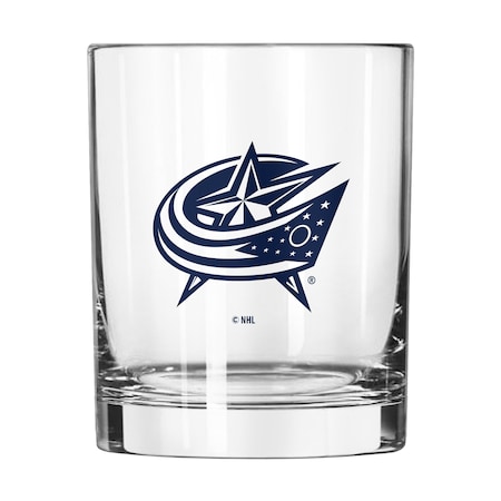 Logo Brands Columbus Blue Jackets 14oz Gameday Rocks Glass 809-G14R-1